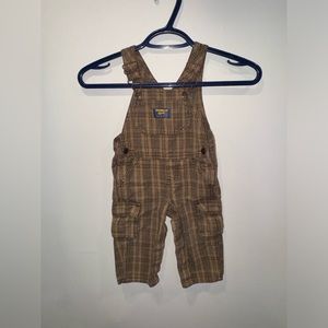| VINTAGE Oshkosh Overalls | Brown/plaid | 12 Months | 90’s